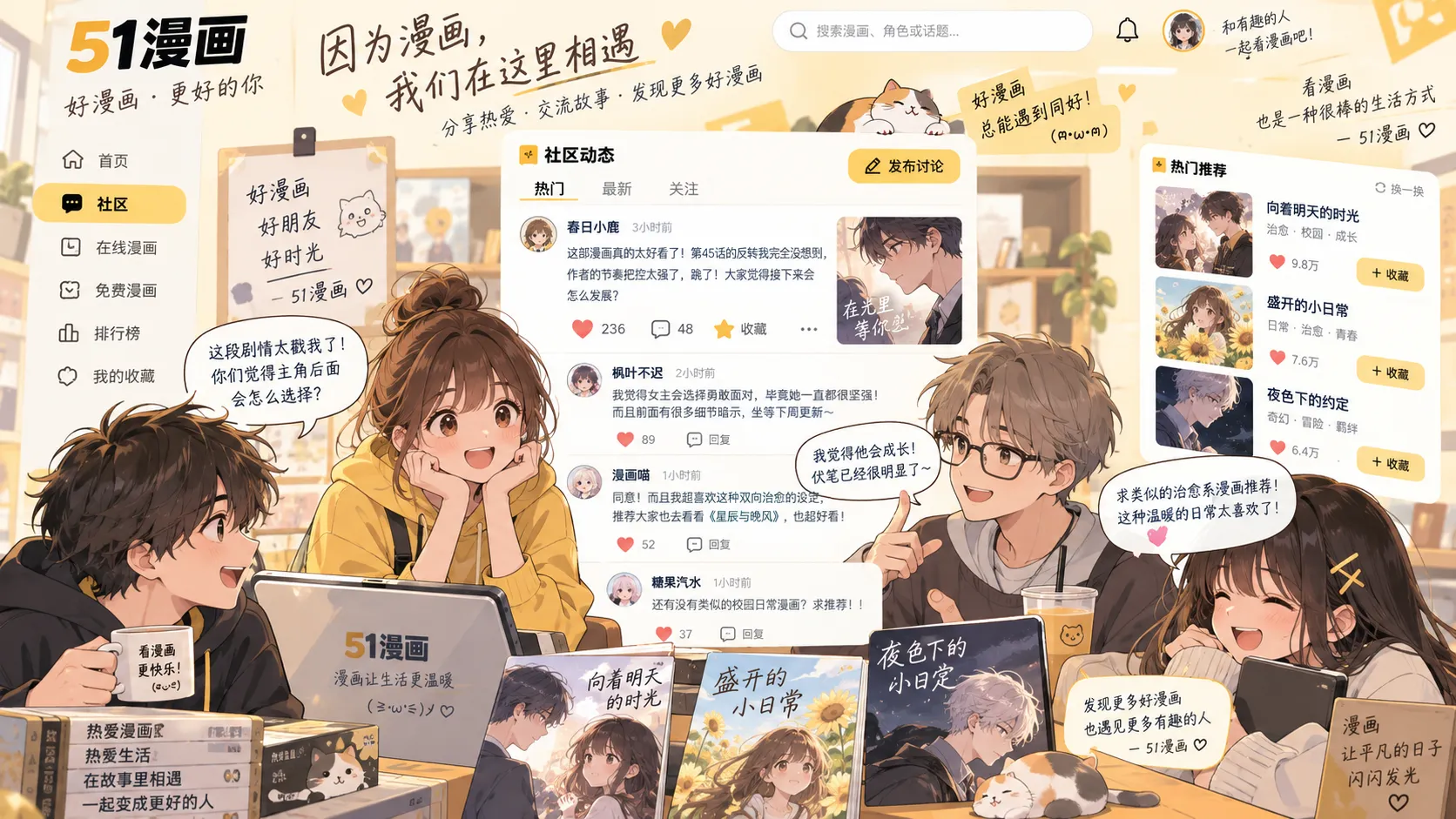 晚餐后短篇漫画封面